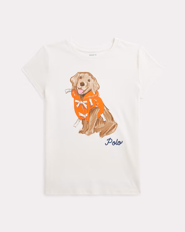 Dog-Print Cotton Jersey T-Shirt