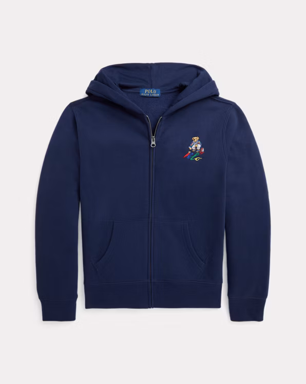 Polo Bear Fleece Full-Zip Hoodie