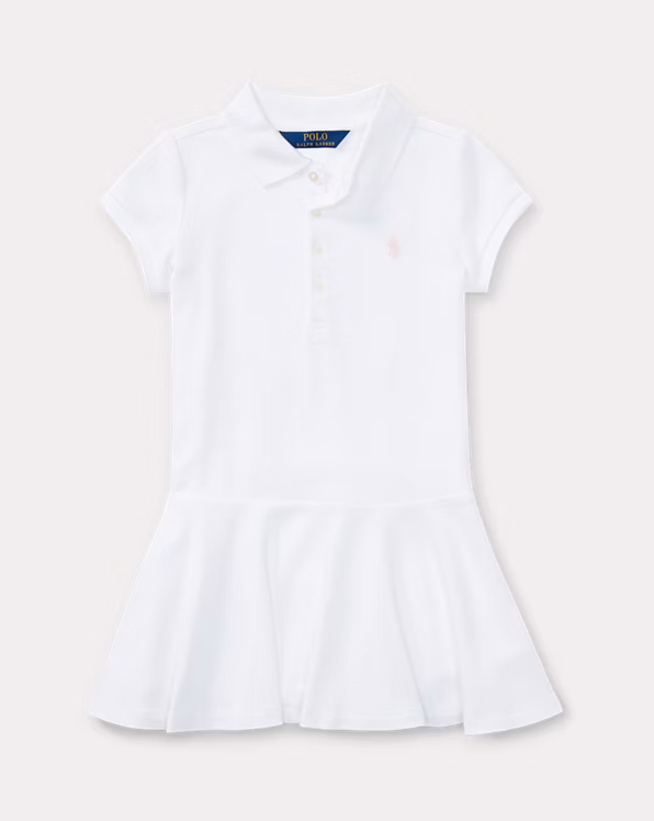 Stretch Mesh Polo Dress