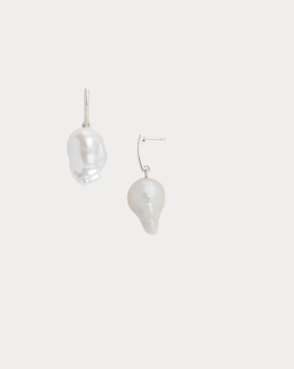 Sterling Silver & Pearl Drop Earrings
