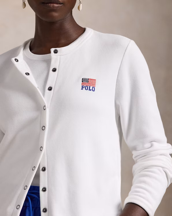 Logo Flag French Terry Cardigan