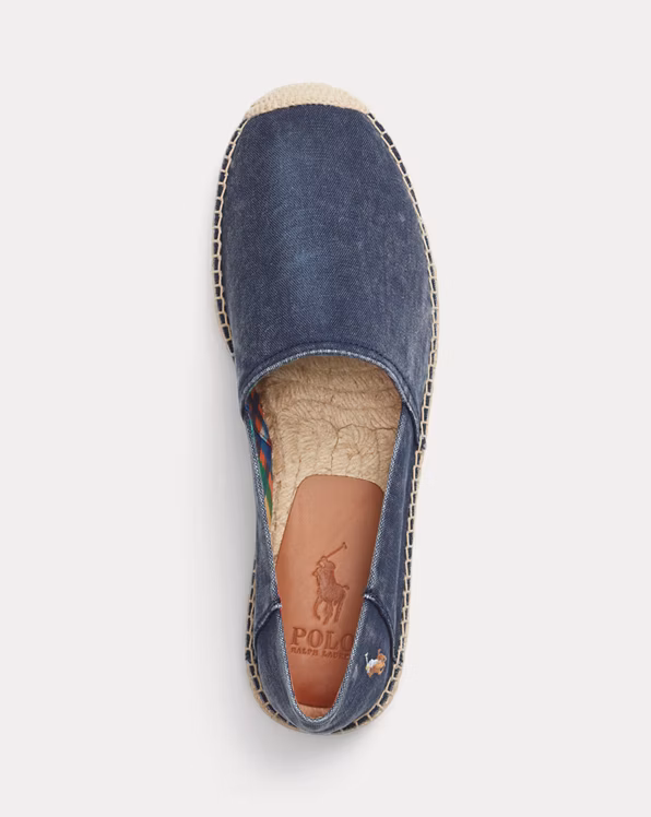 Cevio Washed Canvas Espadrille