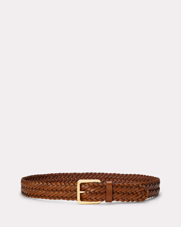 Braided Vachetta Leather Belt
