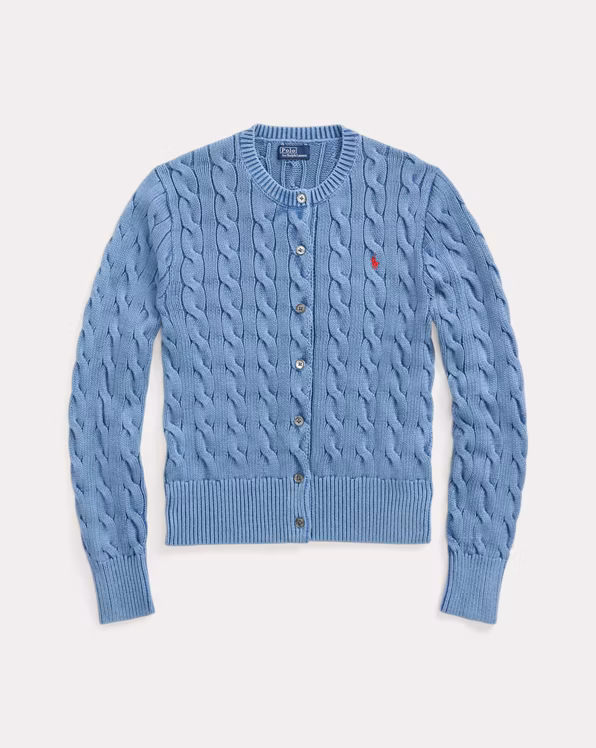 Cable-Knit Cotton Cardigan