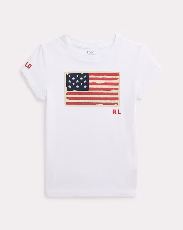 Flag Cotton Jersey T-Shirt