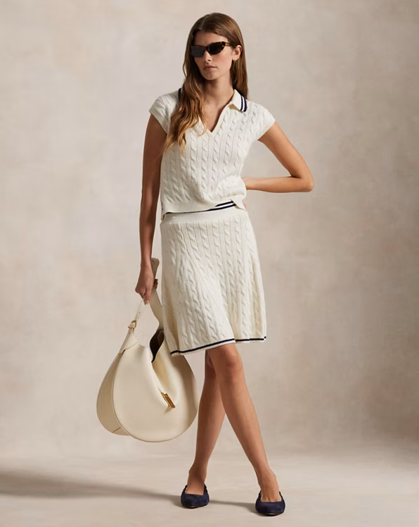 Performance Cable-Knit Skort