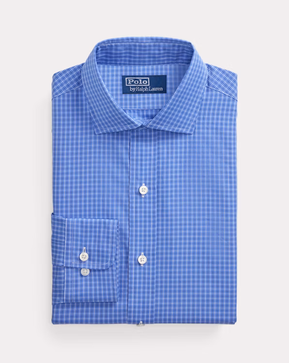 Classic Fit Checked Poplin Shirt