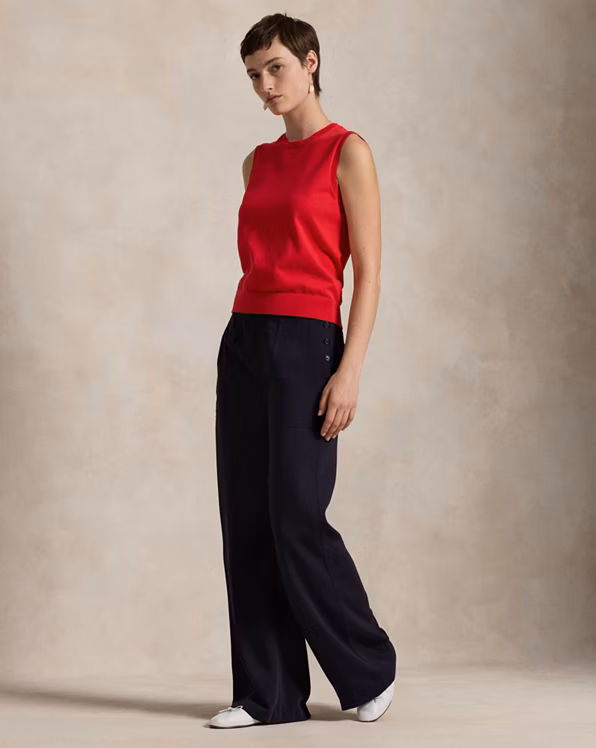 Sleeveless Crewneck Jumper