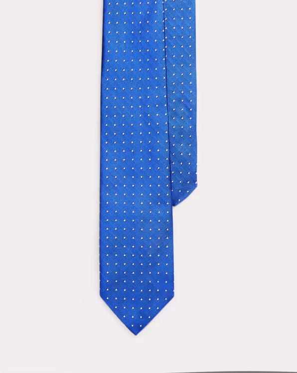 Polka Dot Silk Narrow Tie