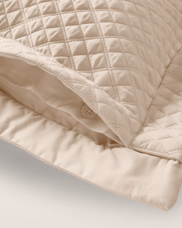 Argyle Quilted Sateen Sham