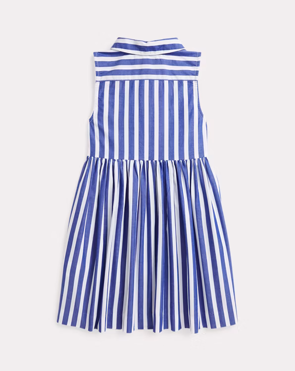 Striped Cotton Poplin Shirtdress