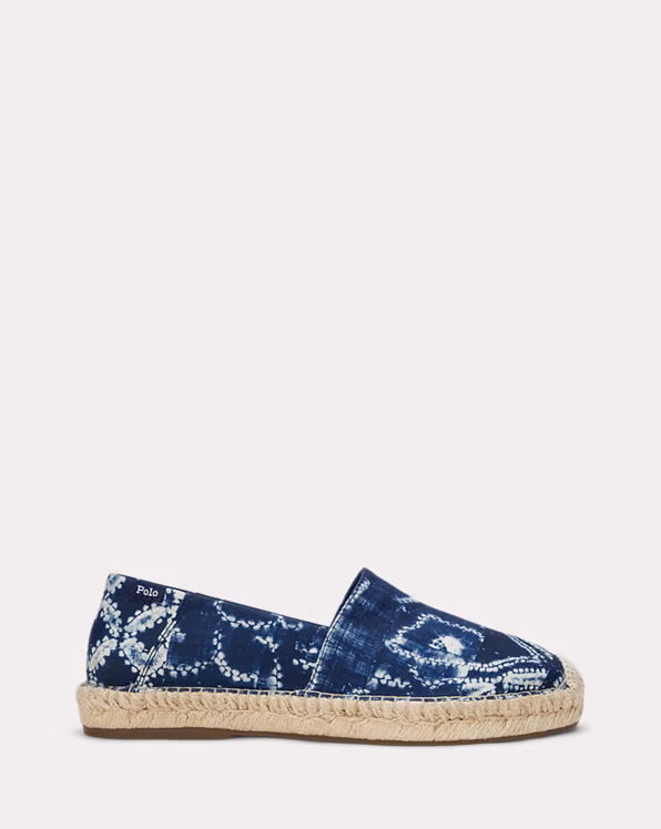Cevio Scenic-Print Canvas Espadrille