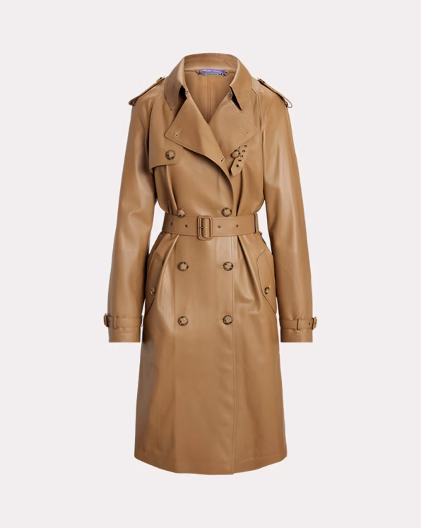 Niles Lambskin Trench Coat
