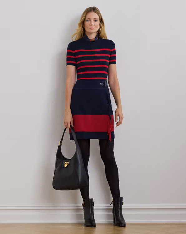 Striped Short-Sleeve Jumper