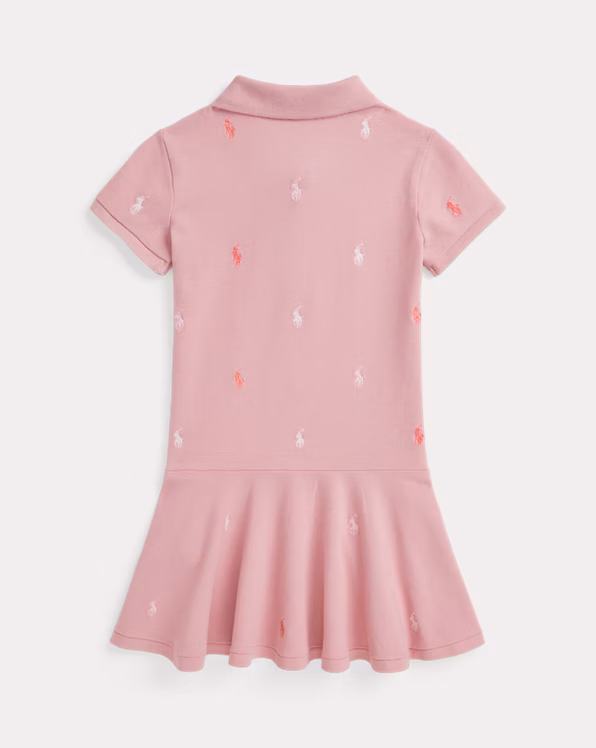 Polo Pony Stretch Mesh Polo Dress