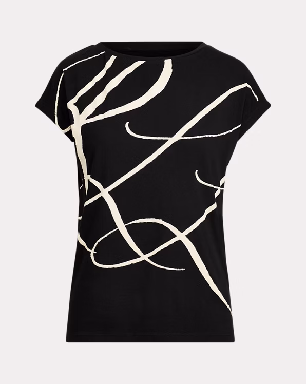 Logo-Print Cotton-Blend Top