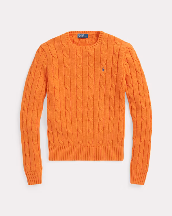 Cable-Knit Cotton Crewneck Jumper