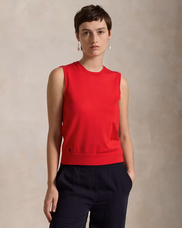 Sleeveless Crewneck Jumper