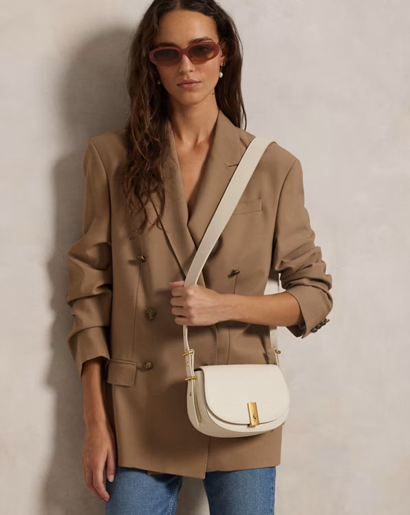 Polo ID Leather Saddle Bag