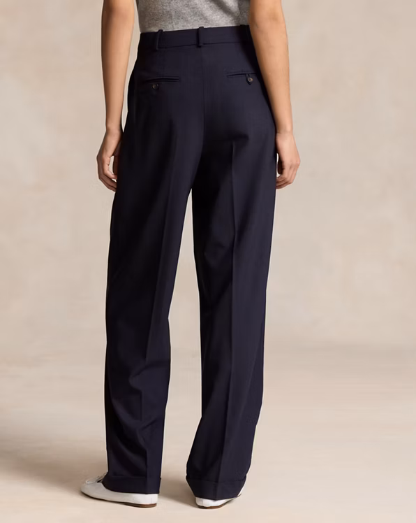 Wool-Blend Wide-Leg Trouser