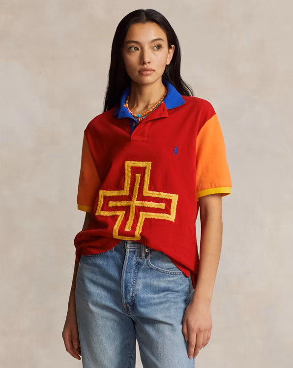 PRL x Naiomi Glasses Mesh Polo Shirt