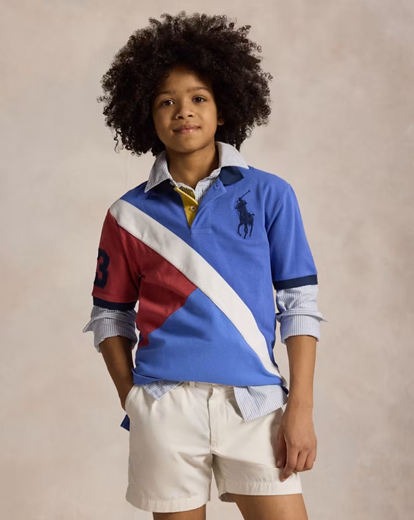 Big Pony Cotton Mesh Polo Shirt