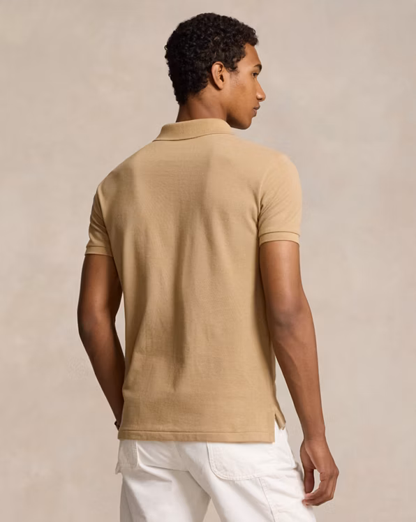 Slim Fit Mesh Polo Shirt