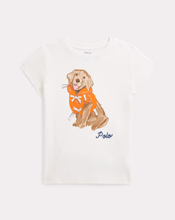Dog-Print Cotton Jersey T-Shirt
