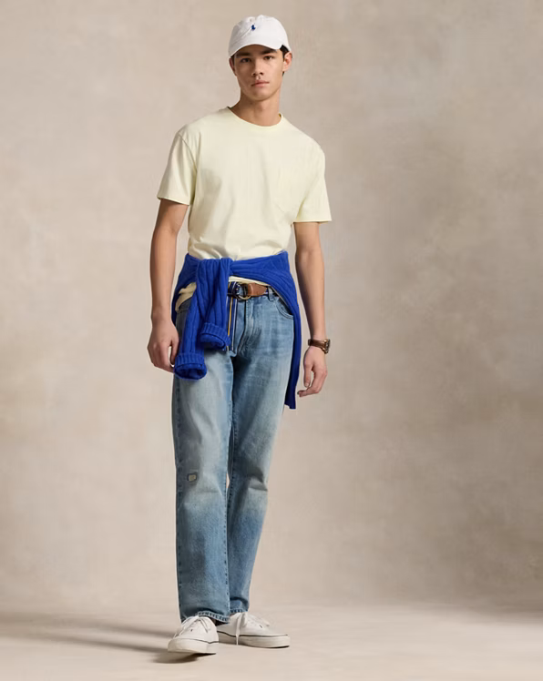 Custom Slim Mineral-Dyed Pocket T-Shirt