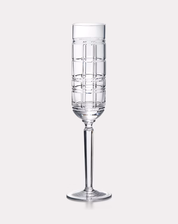 Hudson Plaid Champagne Flute