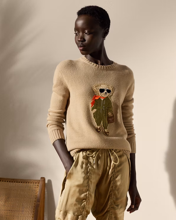 Aviator Polo Bear Cashmere Jumper