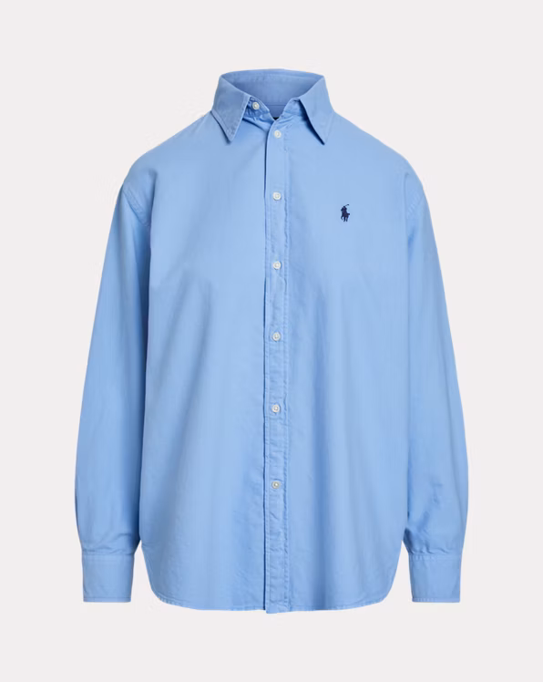 Oversize Fit Cotton Oxford Shirt