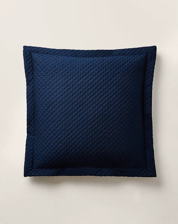 Argyle Quilted Sateen Sham
