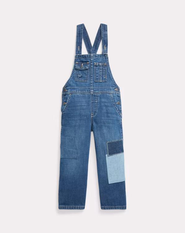Patchwork Denim Overall