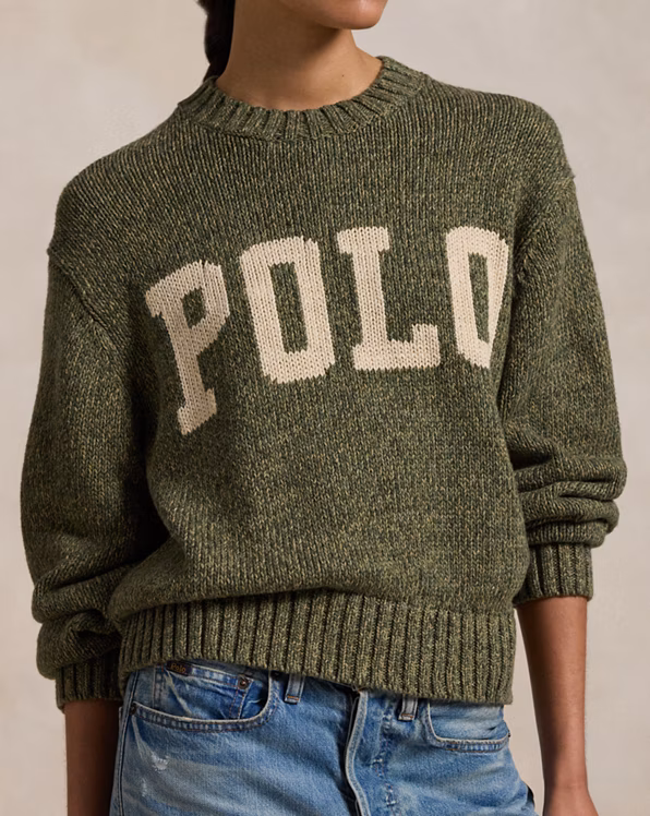 Logo Cotton Crewneck Jumper