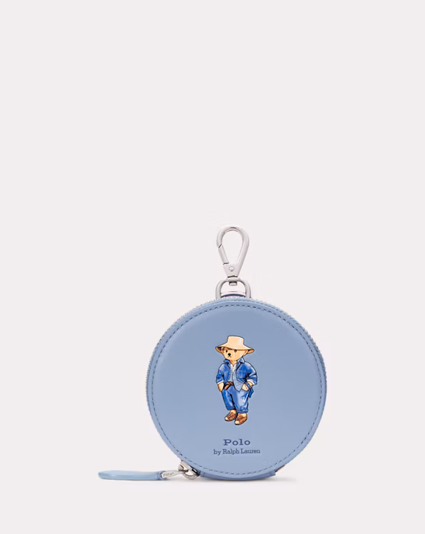 Polo Bear Leather Coin Pouch