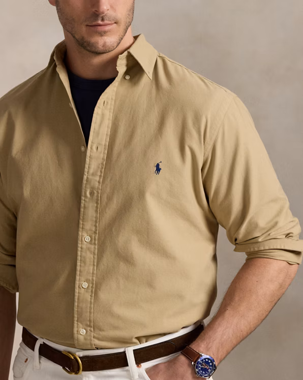 Garment-Dyed Oxford Shirt