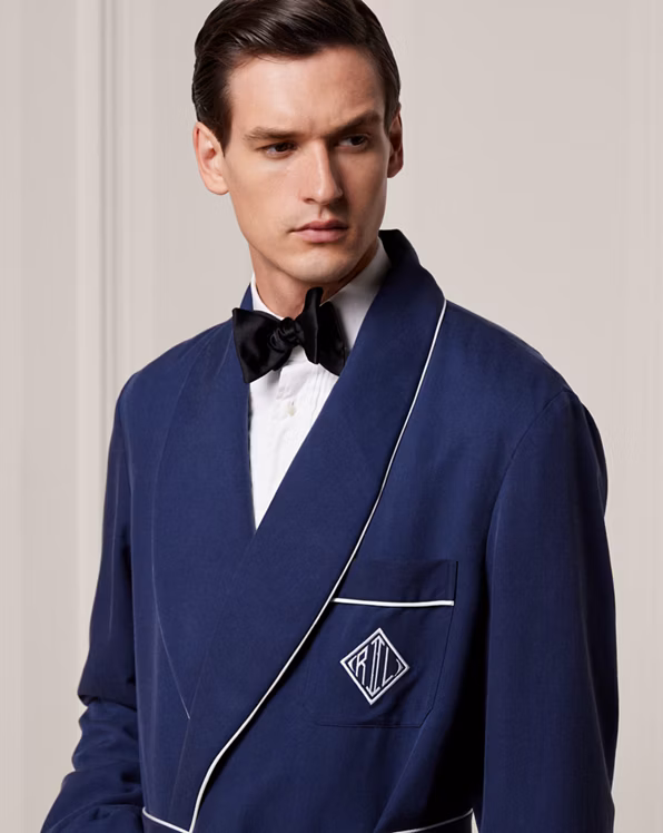 Monogram Silk Twill Robe