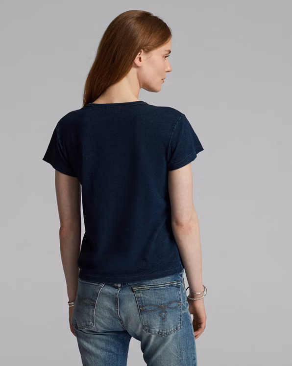 Cotton-Linen Pocket Tee