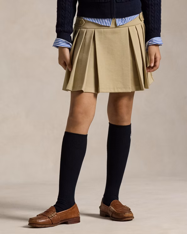 Pleated Ponte Skort
