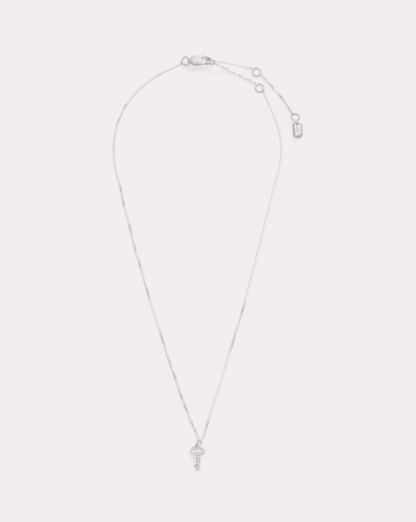 Sterling Silver Key Pendant Necklace