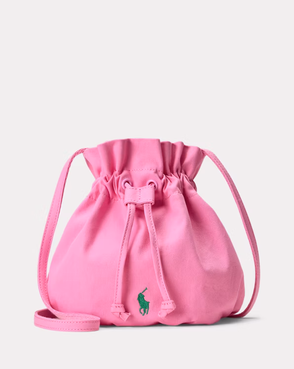 Big Pony Canvas Drawstring Bucket Bag