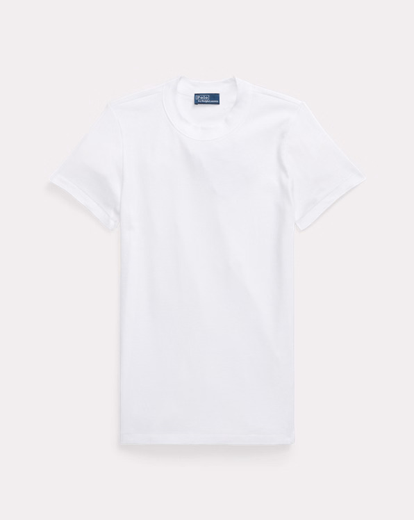 Slim Fit Rib-Knit Cotton Tee