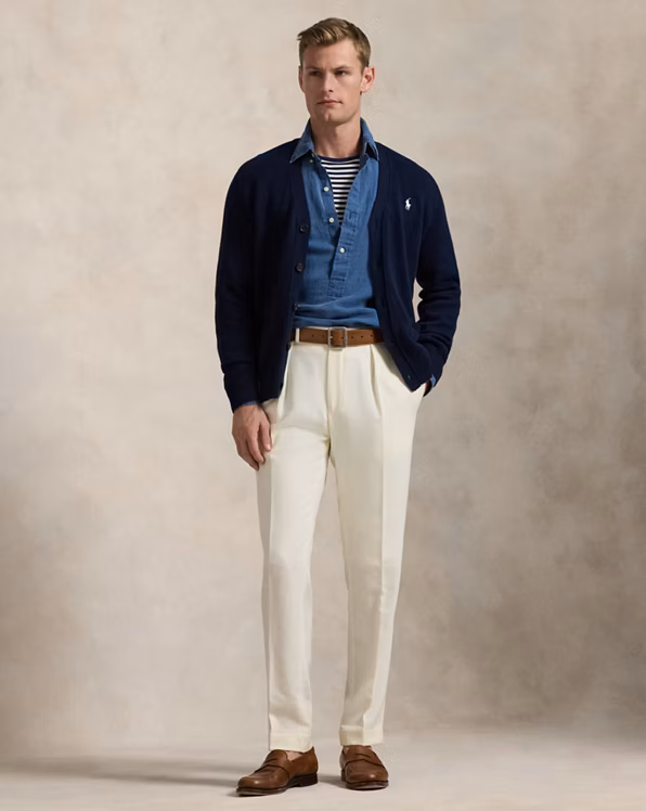 Cotton V-Neck Cardigan