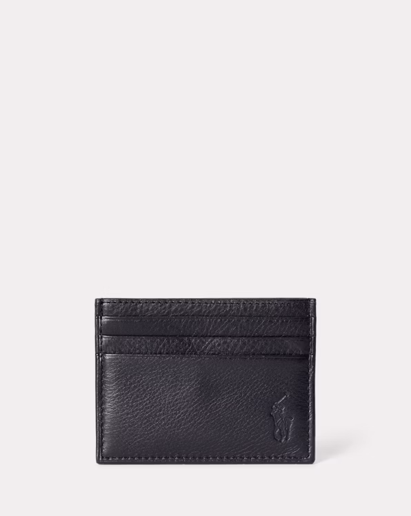 Pebbled Leather Card Case