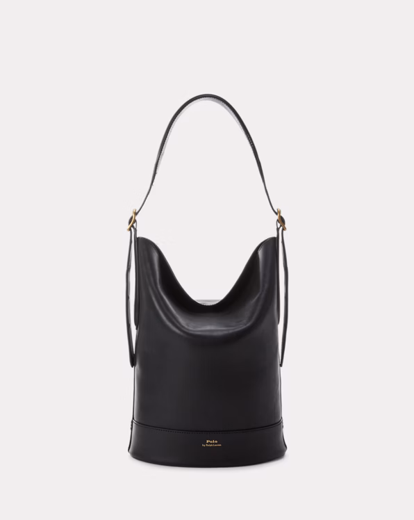 Leather Bellport Bucket Bag