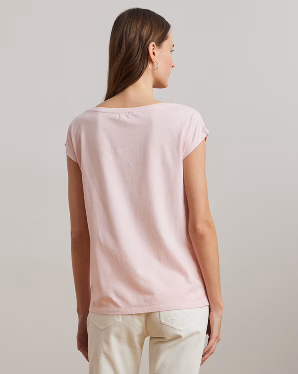 Beaded-Logo Cotton Jersey T-Shirt