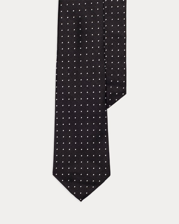 Polka Dot Silk Repp Tie