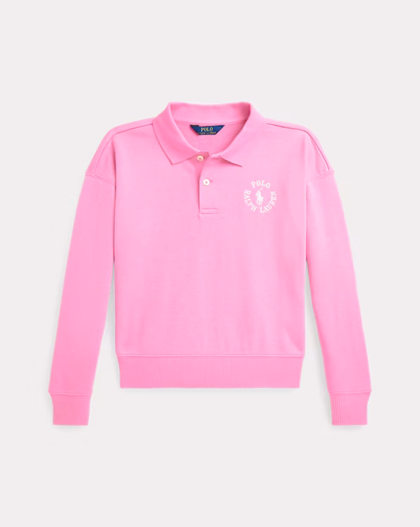 Logo French Terry Polo Sweatshirt