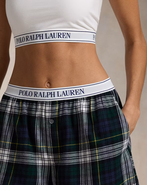 Plaid Cotton Flannel Boxer